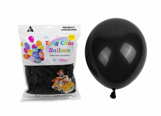 Baloane colorate 100buc negru BN480/182/300 249397