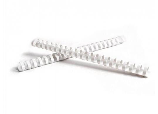 Inele din plastic 38mm albe 21inele (280-340file) 61901