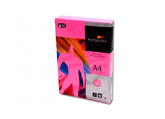 Hirtie color PAPERLINE A4 75gr 500foi HP Pink IT350