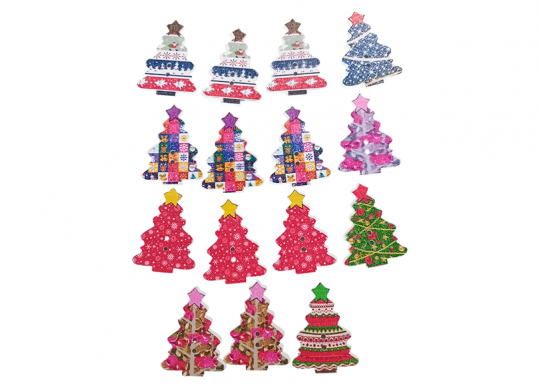 Nasturi lemn braduti color 15buc (ML36-3) 231675