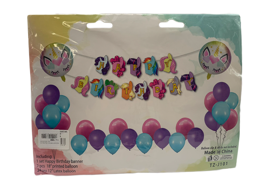 Baloane Happy Birthday 27buc Unicorn (TZ-J101) AP005369