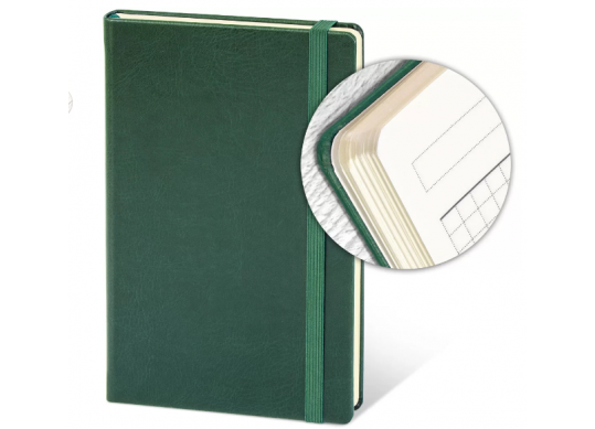 Agenda nedatata A5 cu elastic Verde 13*21 cm 96 foi patratele AG1321-106