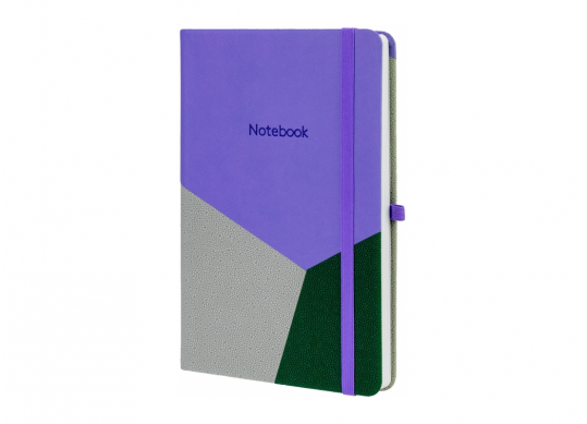 Agenda nedatata A5 128 foi cu elastic COMBI-4(cop.tare,piele) linii O20125-04