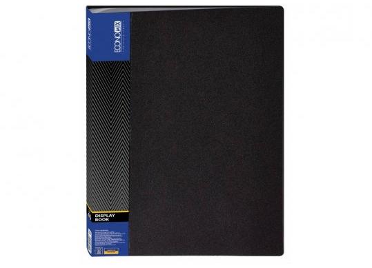 Mapa plastic Economix 40file (neagra) E30604-01