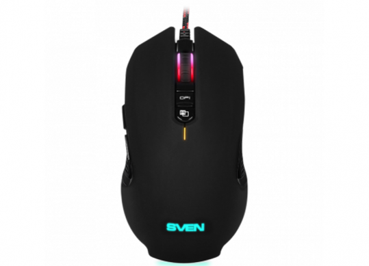Mouse Wired SVEN Gaming RGB, Programmable mouse,5+1 buttons, 1000/16000 dpi RX-G995