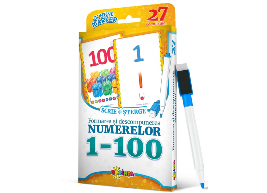 27 de cartonase.Scrie si sterge.Formarea si descompunerea numerelor PD2358
