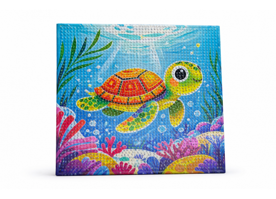 Tablou cu DIAMANTE 20x20 Broasca testoasa (ML19-3/25-4) MKX17354