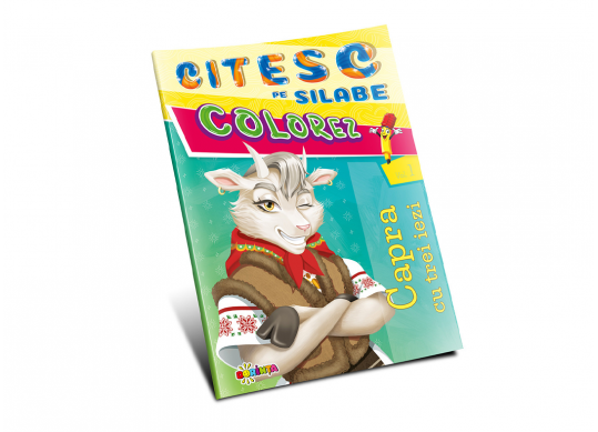 Carte Citesc pe silabe Colorez capra cu trei iezi PD6363