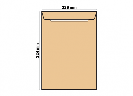 Plic C4 229x324mm kraft/banda siliconica OL4240