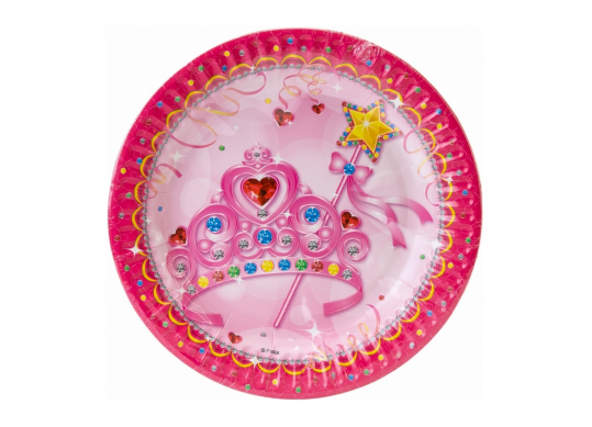 Farfurie din hirtie MAXI Princess 6 buc MX443127