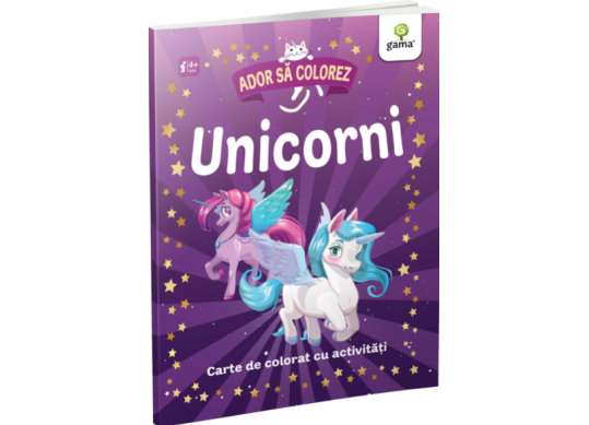 Carte Ador sa colorez. Unicorni CD0128