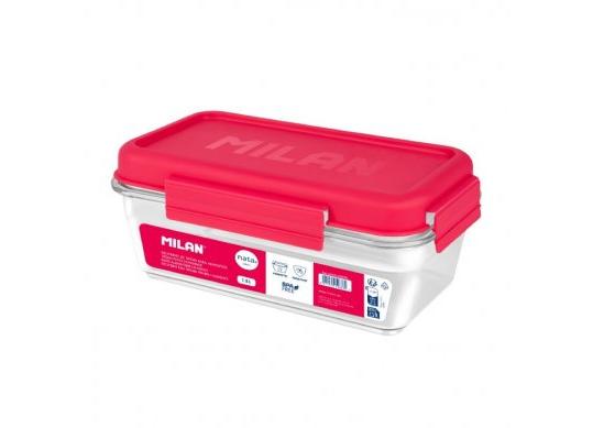 LUNCH-box 1.2L Milan dreptunghiulara roz 6425120NTR