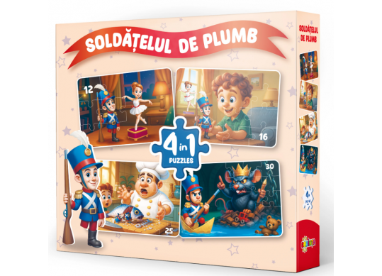 Puzzle 4in1 Soldatelul de plumb PD4161