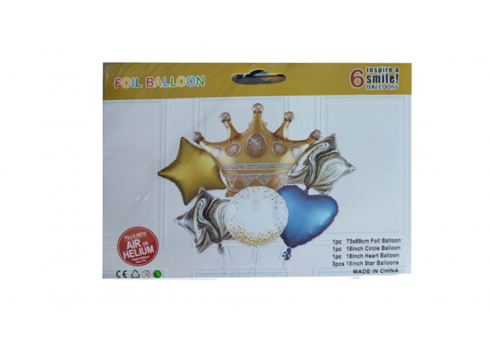 Baloane compozitii 6buc Star Celebration 24-076