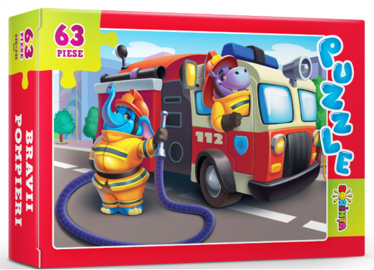 Puzzle 63 buc Bravii pompieri PD0896