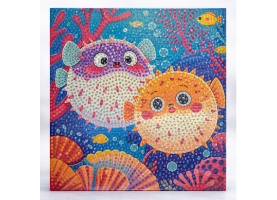 Tablou cu DIAMANTE 20x20 Arici de mare (ML19-3/25-4) MKX17357