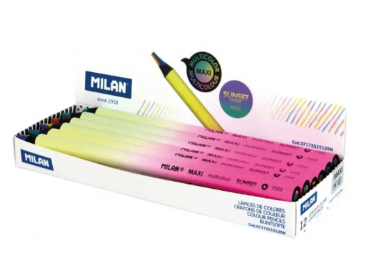 Creioane color Milan 1buc multicolore SUNSET 0717251512SN