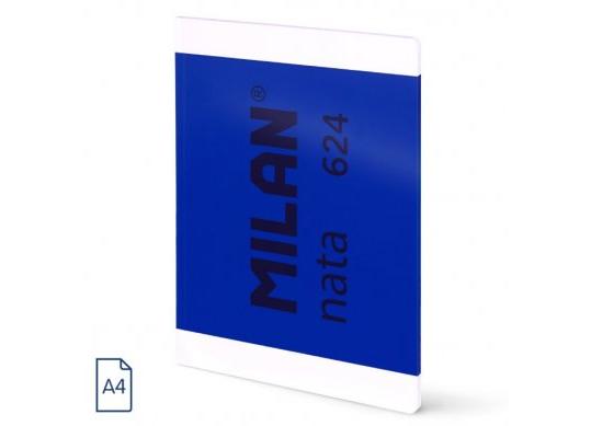 Caiet A4 48foi (albe) Milan albastru 57041G48B