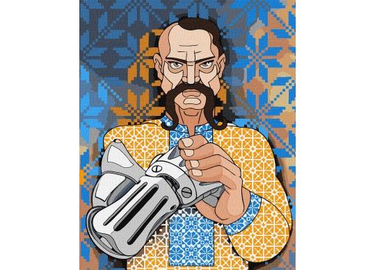 Tablou (40*50/cifre) Cyborg Ucrainean KNO2594