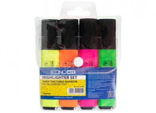 Marker Text Economix Set (4cul)Neon E11015