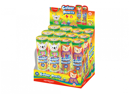 Creioane color Keyroad 36 culori (tub) KR972719