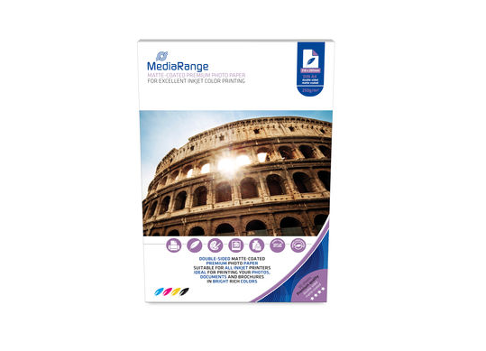 Hirtie foto 210*297cm 250gr 50file Media Range,matte-coated MRINK112