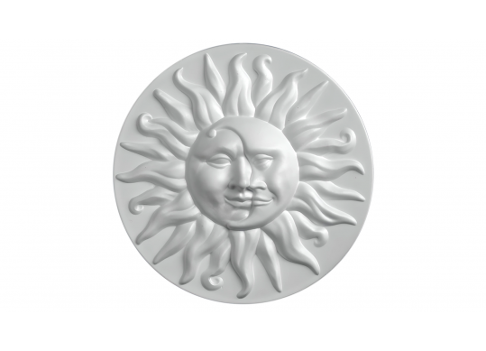 Figurina polistiren 39x39x5,5-Ø 39 cm soare-luna (Soleluna) OSLG