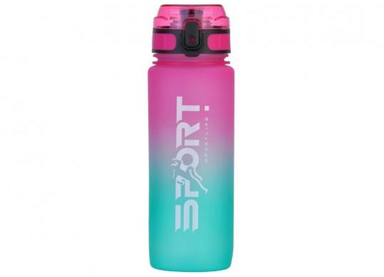Sticla de apa 800 ml Gradient (Plastic) Roz-turcoaz O51945