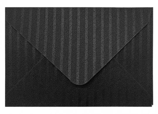 Plic C6 12x18cm 5buc Negru plastificat dungat ML48-6 216825