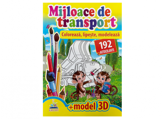 Carte Coloreaza,Lipeste,Modeleaza 3D Mijl. de transport CN139177
