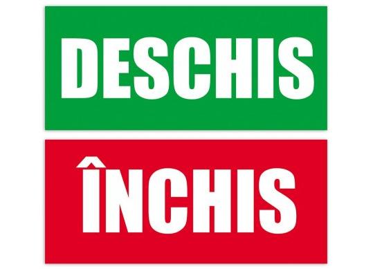 Eticheta info Inchis / Deschis, 11x25cm RX00004