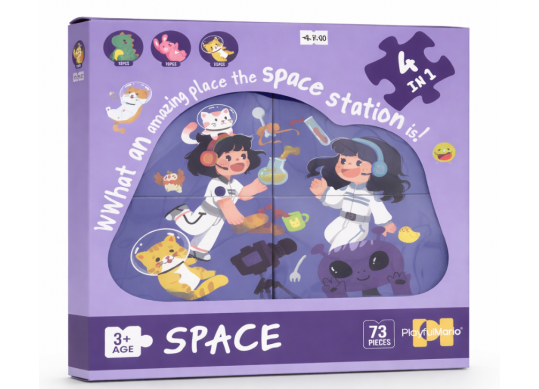 Puzzle 4in1 73buc Space 88947