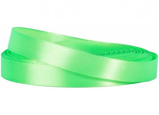 Panglica decorativa atlas 1.2cm/22m Verde Neon MX62166-52