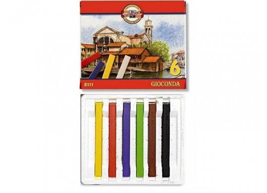 Pastel Uscat Koh-i-Noor Set 6cul p/u scoala KH8111/06