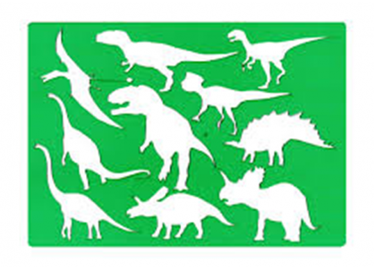 Rigla sablon Koh-i-Noor Dinozauri 31*20 cm KH9814001