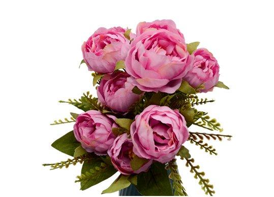 Flori decorative (buchet bujori) 42cm (6 culori) FY-573