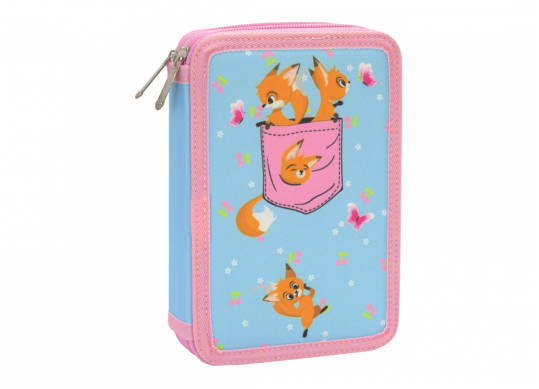 Penar 2 fermuare cu clapete Fox (albastru) CF87277
