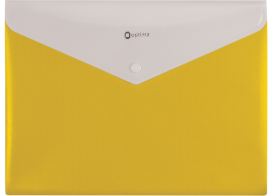 Mapa plic A4 Optima (plastic/galben) 2 sectii O35206-05