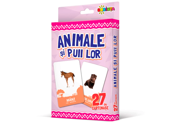 27 de cartonase.Animale si puii lor PD0828