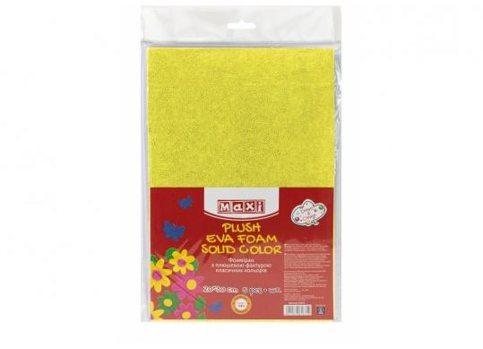 Hirtie gumata Plusata  20x30cm 2mm.Galbena MX61867