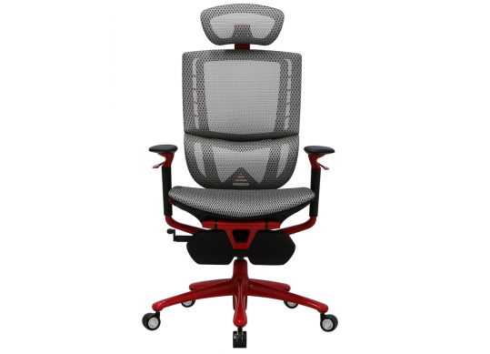 Fotoliu Gaming 1STPLAYER ERGO PLAY/ 160kg/  3D armrest/ White&Red ERGO-PLAY-W&R