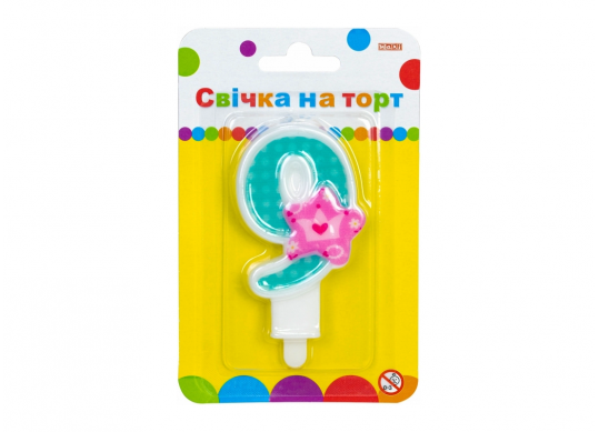 Lumanare-Cifra 9 Maxi Princess 7.62cm MX622050-9