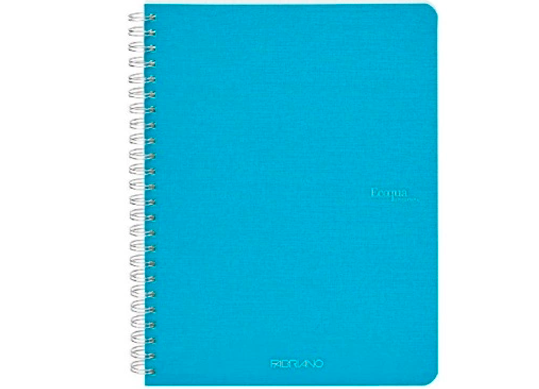 Sketchbook A5 70 foi Ecoqua PM cu spira Neutro turcoaz 19148011
