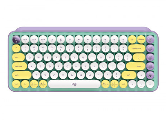 Keyboard Wireless Logitech POP Keys Mechanical With Emoji Keys, Multi-device, Layout Size Minimalist LO 920-010717