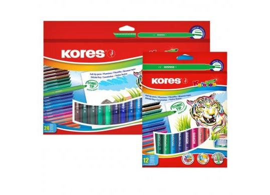 Carioci Kores 24 culori Conic Tipi Washable K29044