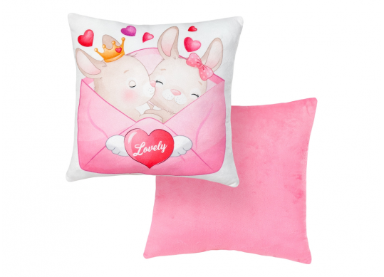 Jucarie moale Perna Iepuras intr-un plic h-30cm ST1991