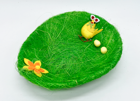 Cos de Pasti oval (puisor+2oua) Sizal ML1-117