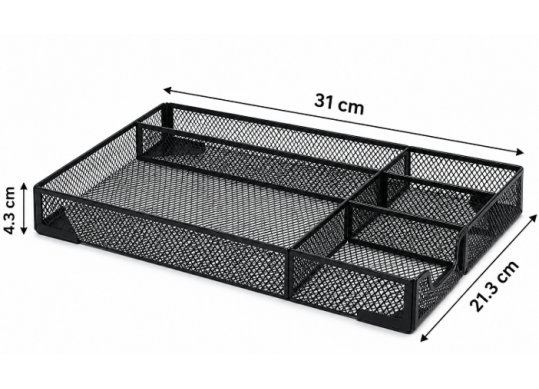 Suport birou din plasa metal ML130-45 multifunctional 5 comp. RH-7024