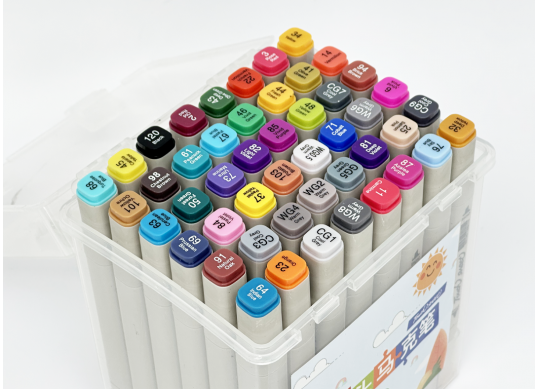 Marker Touch Set 48cul/2 parti (cutie plastic) P-48