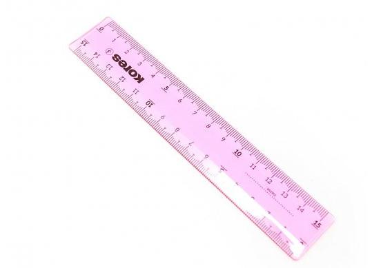 Rigla plastic 15cm KORES K42131